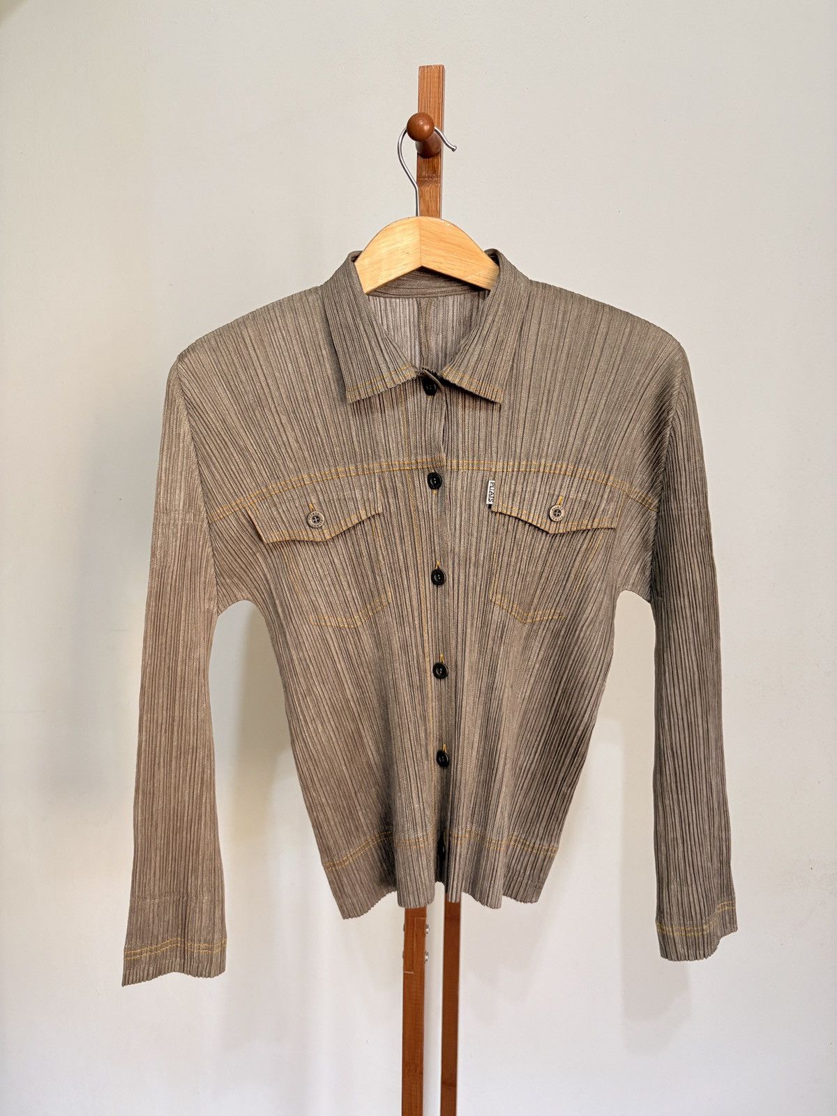 Pleats Please Issey Miyake Pleats Please by Issey Miyake Button Up Size M / US 6-8 / IT 42-44 - 3 Thumbnail