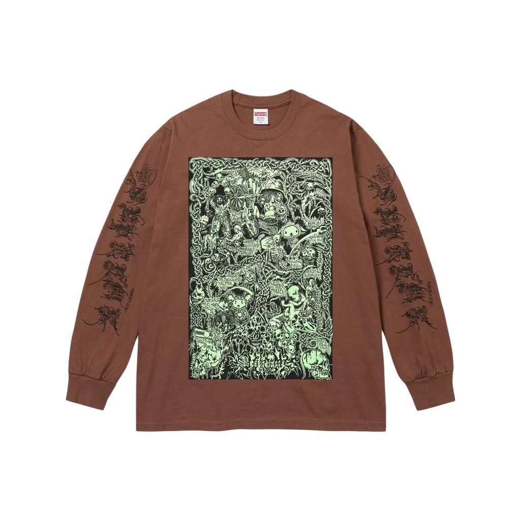 Supreme Supreme Wombat Graphic Long Sleeve Tee Size M Size US M / EU 48-50 / 2 - 1 Thumbnail