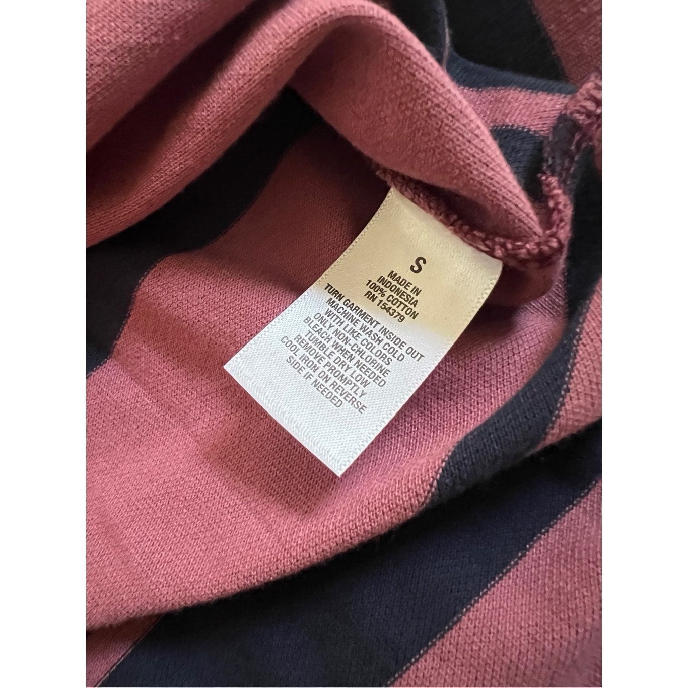 Aeropostale Men's Aeropostale Burgundy & Black Striped Polo Shirt Size S Size US S / EU 44-46 / 1 - 8 Thumbnail