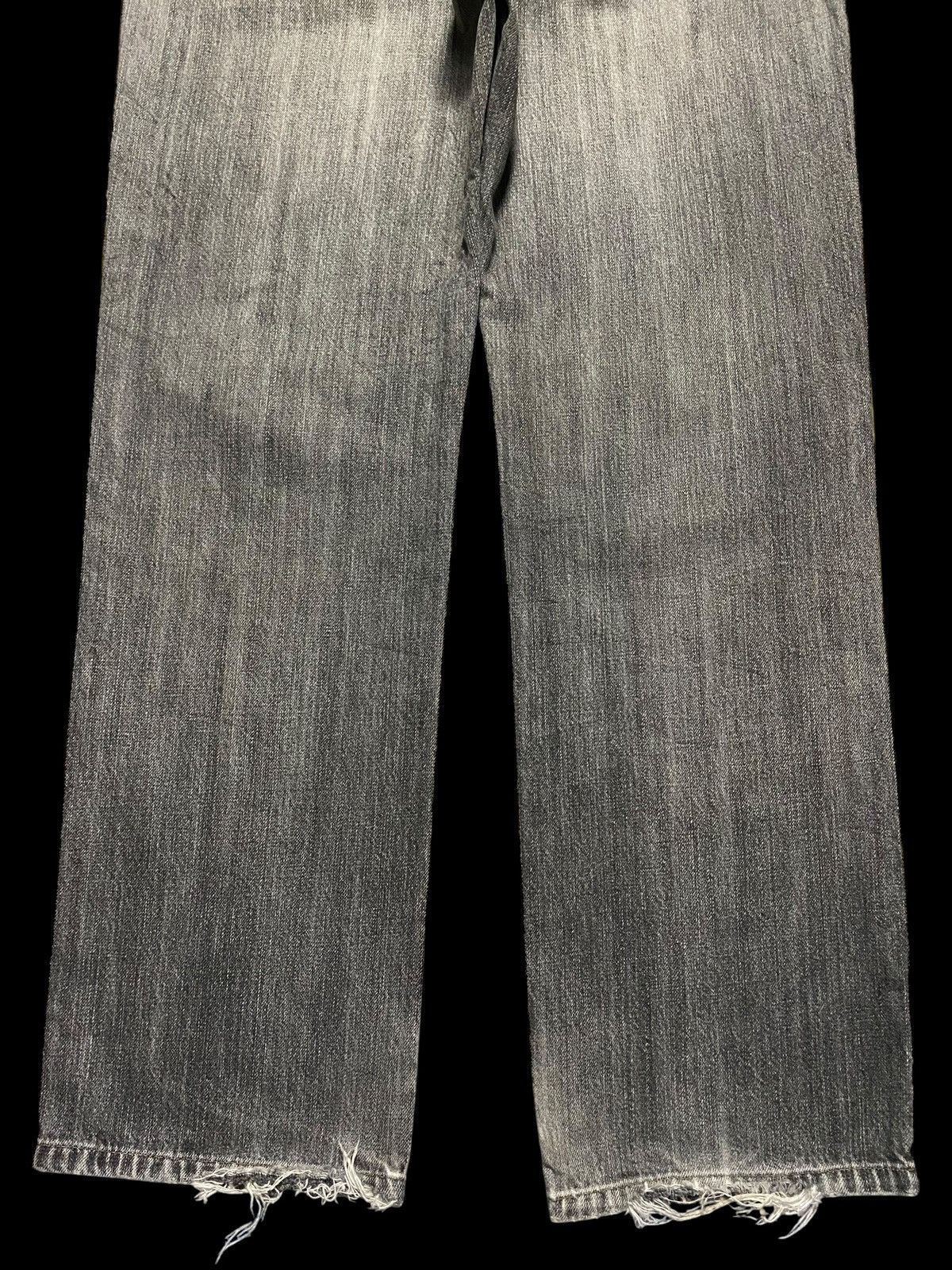 Japanese Brand Vintage Edwin 403 Black Denim Distressed Loose Jeans Size US 31 - 6 Thumbnail