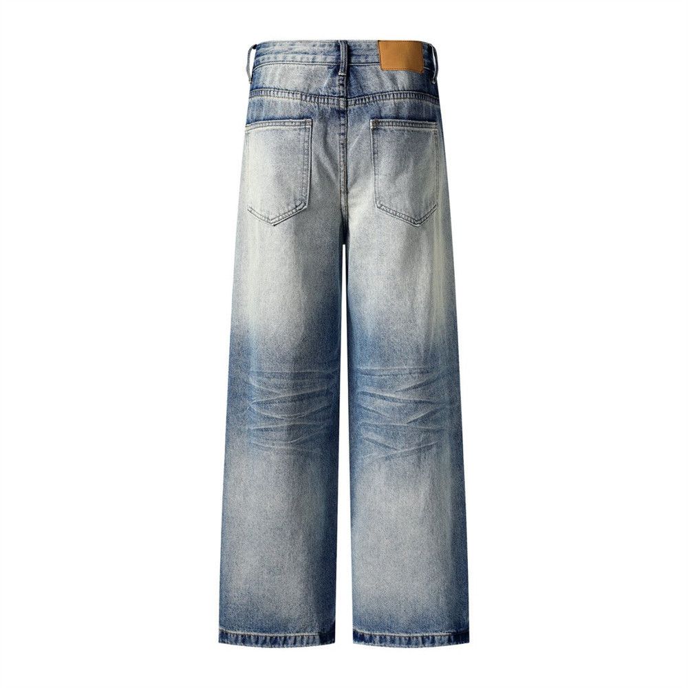 Japanese Brand × Jean Men's distressed cleanfit punk loose washed jeans Size US 32 / EU 48 - 2 Thumbnail