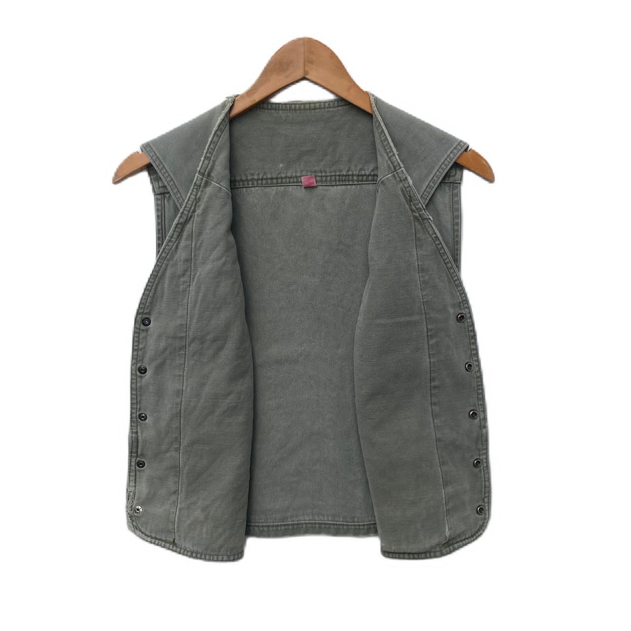 VINTAGE DISTRESSED MULTIPOCKET VEST MEDIUM LARGE