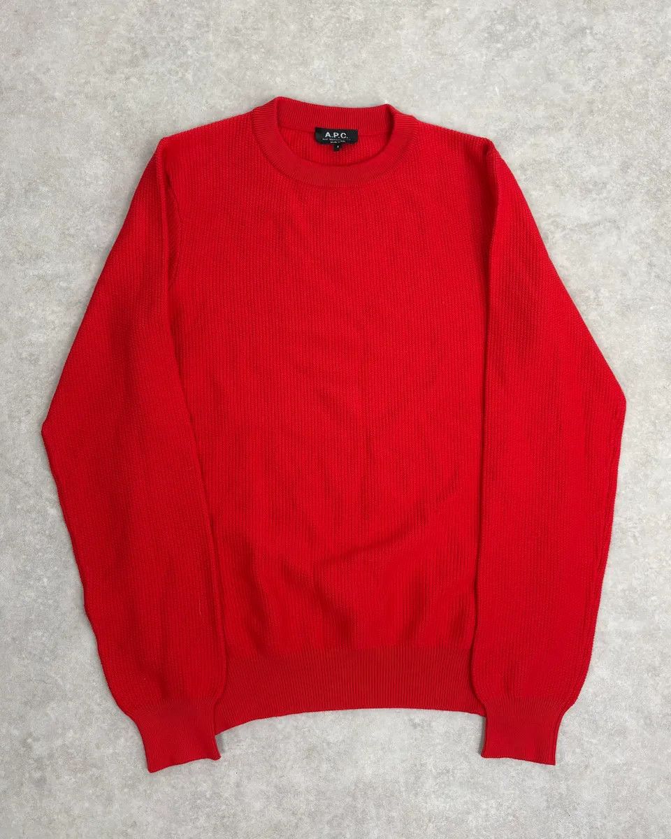 A.P.C. A.P.C. Red Classy Sweater Size US S / EU 44-46 / 1 - 1 Thumbnail