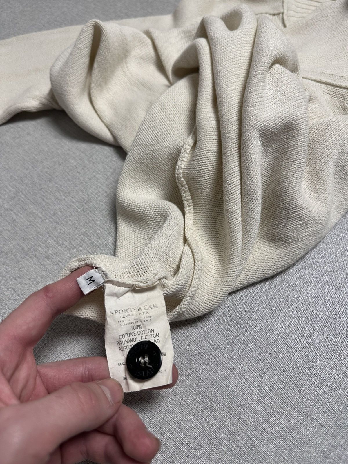 Vintage Stone Island Vintage 1/4 zip Knit Sweater Size US M / EU 48-50 / 2 - 9 Thumbnail