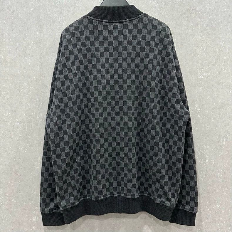 Louis Vuitton Louis Vuitton Black checkerboard pin zip jacket Size US XXL / EU 58 / 5 - 2 Thumbnail