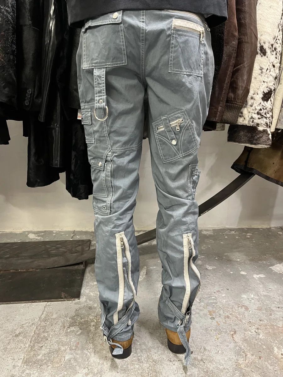 Dolce & Gabbana SS2003 Dolce & Gabbana Grey Army Multi Zips Bondage Pants Size US 30 / EU 46 - 4 Thumbnail