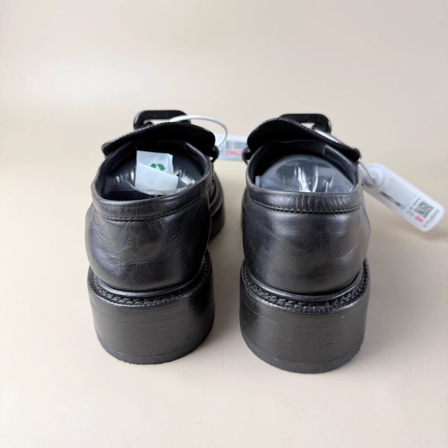 Louis Vuitton LV Black Monogram Lock Loafer 38 95 New Size US 7 / IT 37 - 3 Thumbnail