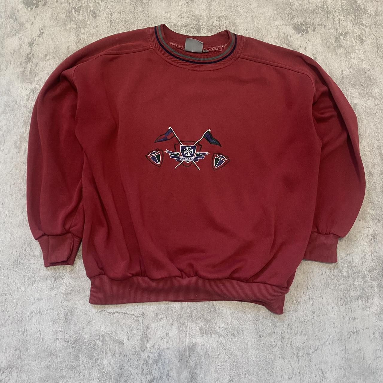 Other Burgundy embroidered Vintage y2k Retro Boxy Size US S / EU 44-46 / 1 - 1 Thumbnail