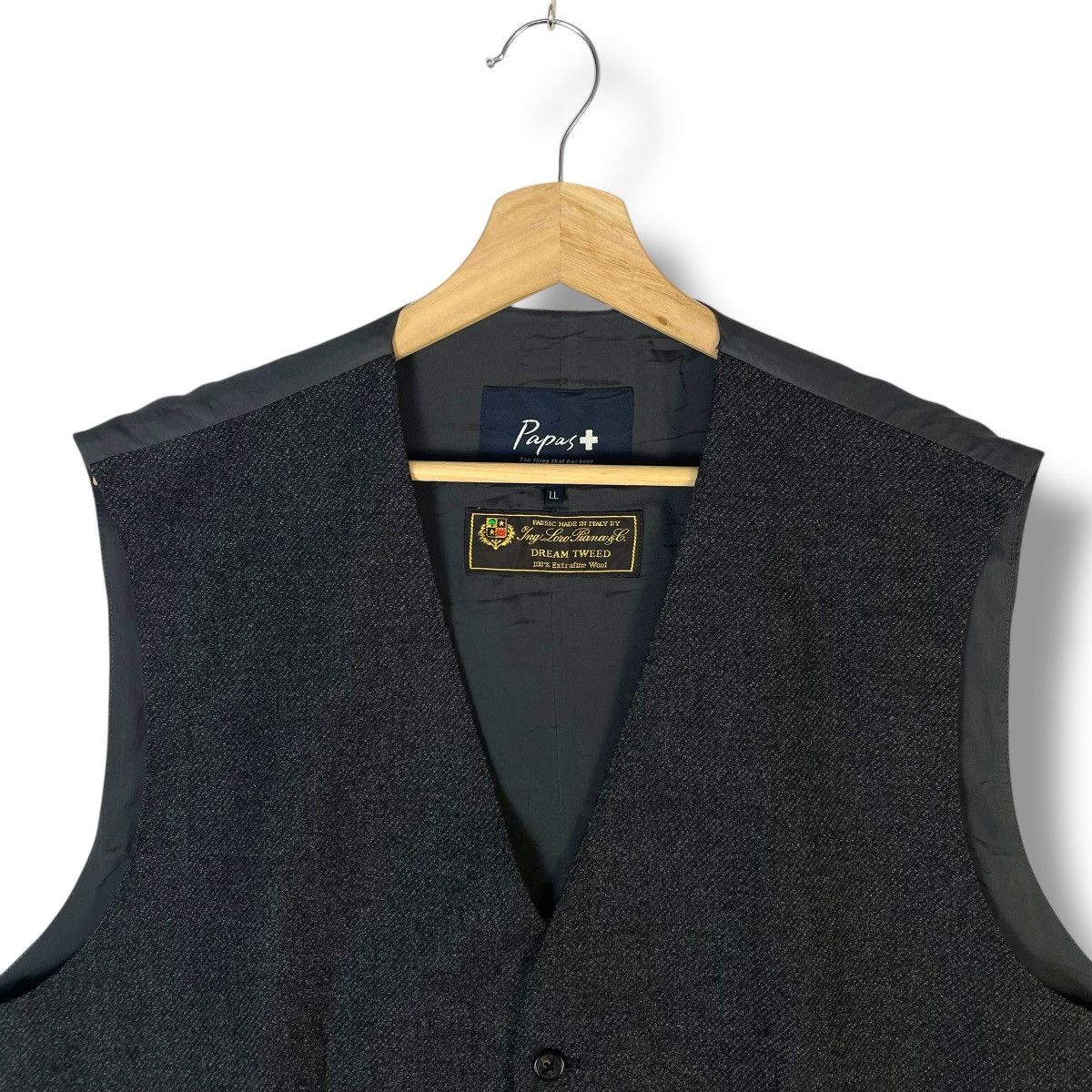 Loro Piana PAPAS LORO PIANA DREAM TWEED WOOL EXTREME VEST Size US XL / EU 56 / 4 - 4 Thumbnail