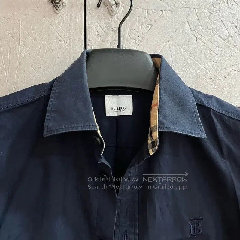 Burberry Burberry Blue Cotton Short Sleeve Shirt. Size US XS / EU 42 / 0 - 2 Thumbnail