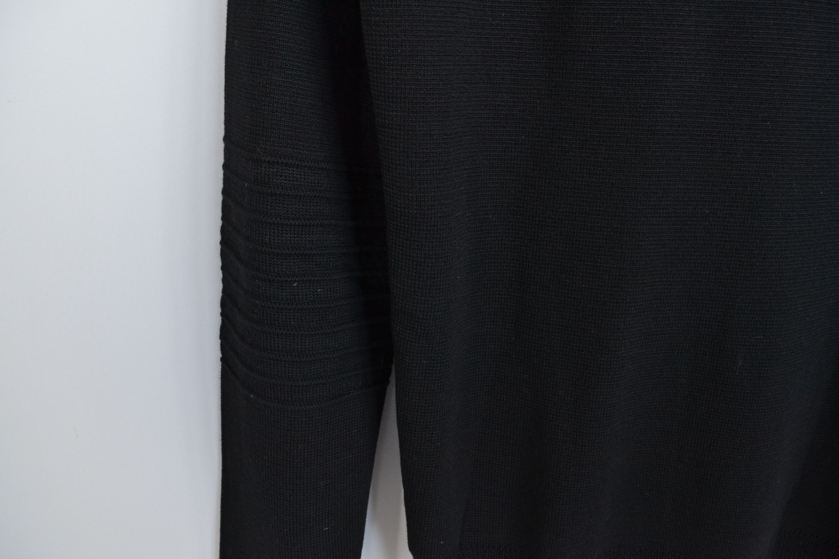 Les Hommes LES HOMMES Sweater Wool Knit Zip Metal Jumper Leather Size US M / EU 48-50 / 2 - 6 Thumbnail