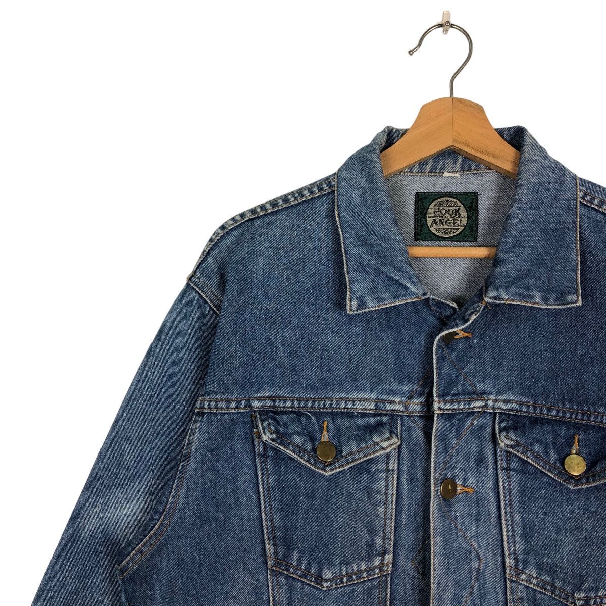 Japanese Brand 🔥90’s Hook Angel Trucker Denim Jacket Hysteric Glamour Size US M / EU 48-50 / 2 - 7 Thumbnail