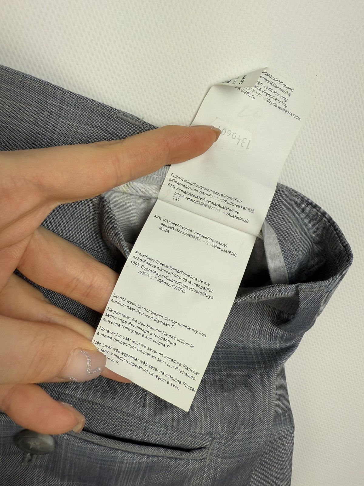 Hugo Boss Hugo Boss Amaro/Helse Wool Plaid 2 Piece Suit Blazer Pants Size 40L - 25 Thumbnail