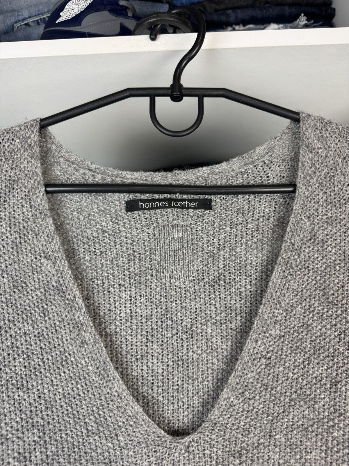 hannes roether Hannes Roether Women’s Yak Merino Wool Longline Sweater Size L / US 10 / IT 46 - 3 Thumbnail