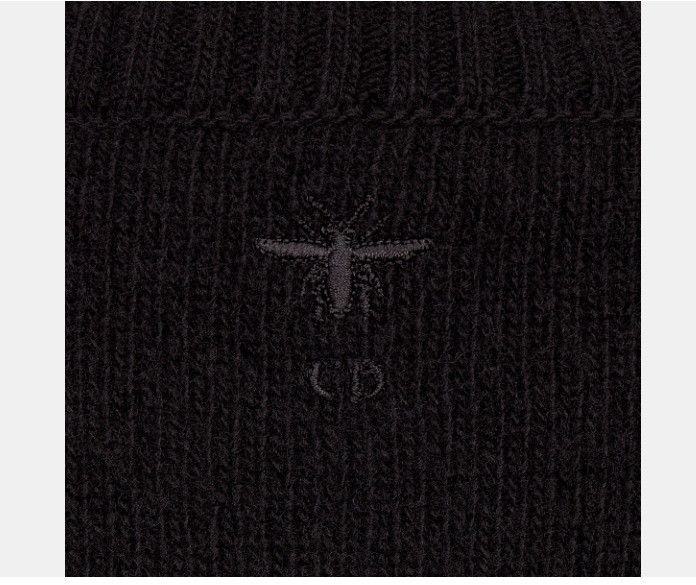 Dior o1w1db10325 414S5 Embroidered Sweater in Black Size L / US 10 / IT 46 - 3 Thumbnail