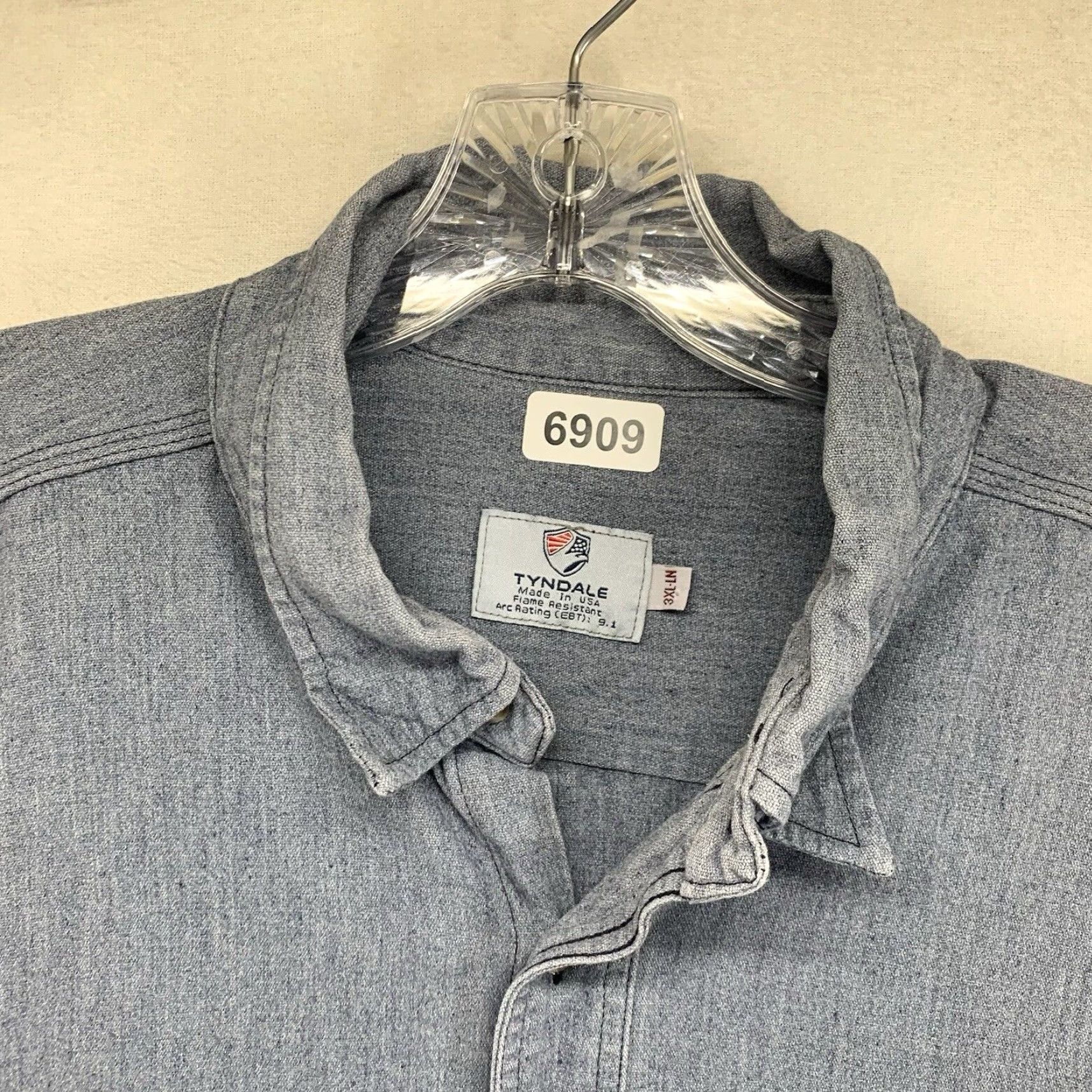 Vintage VINTAGE Tyndale Men’s Cotton Blend Button Down Shirt 3XL Construction Firefighter Gray Spots Wear Size US XXL / EU 58 / 5 - 3 Thumbnail