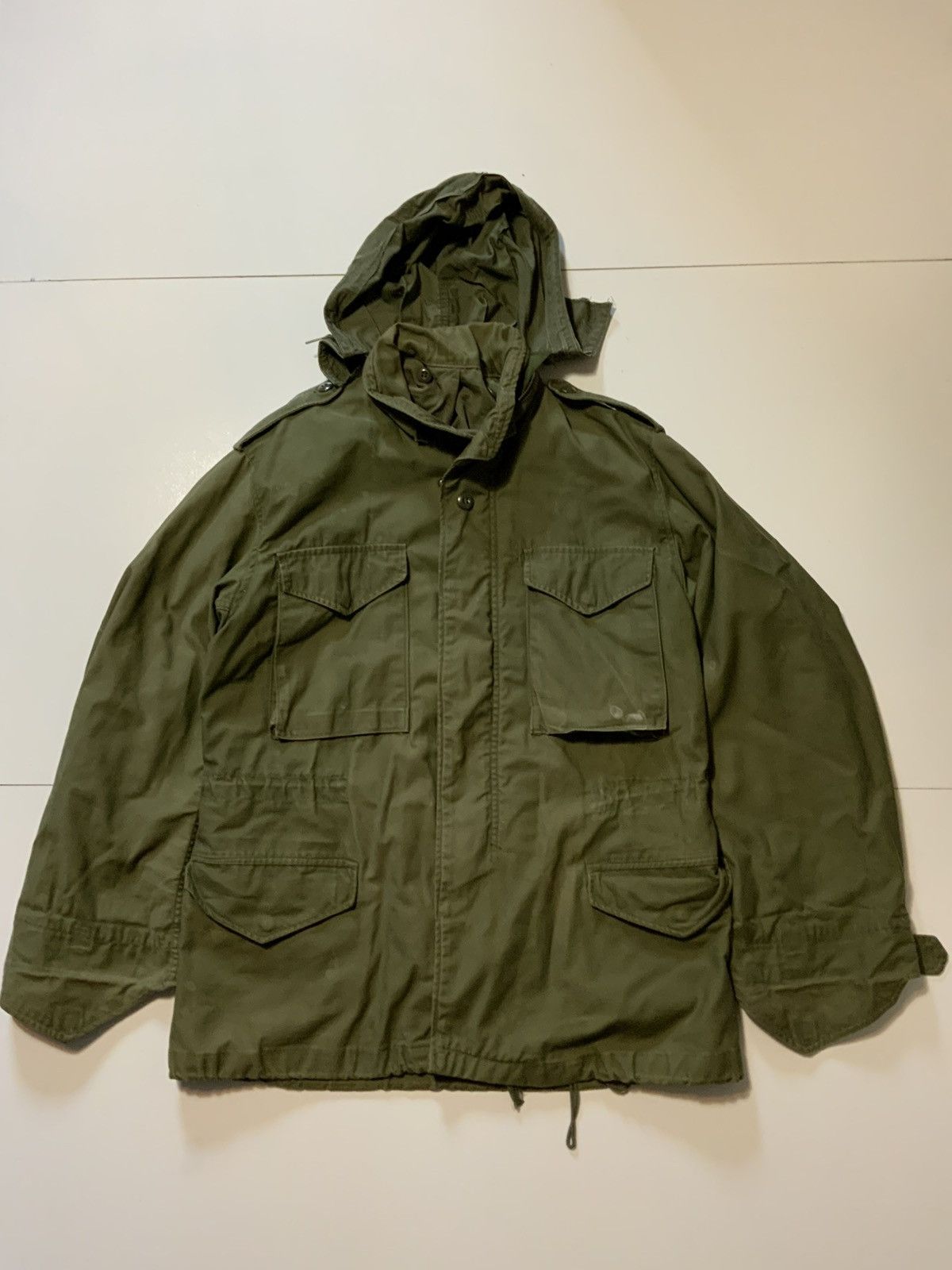 Vintage 70s Winfield M65 US Military Vietnam War Era Field Jacket Size US M / EU 48-50 / 2 - 1 Thumbnail