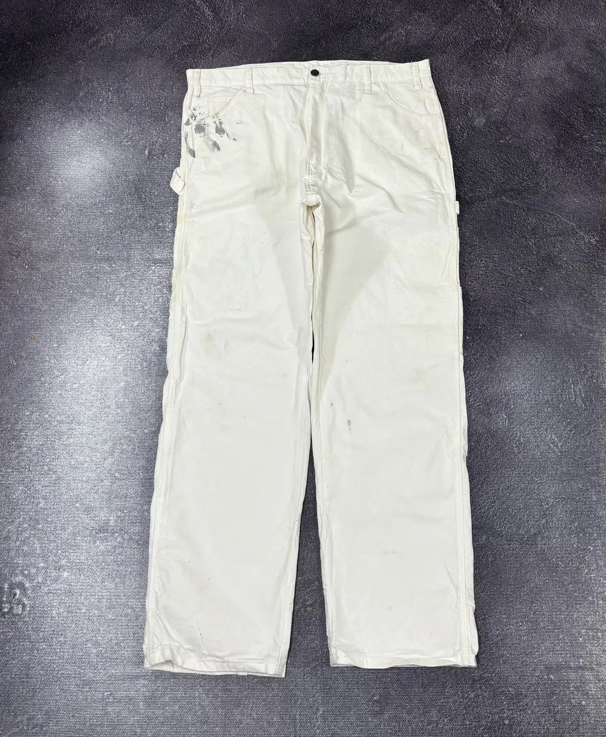 Dickies × Vintage Vintage Dickies American Hype White Skate Baggy Cargo Pants Size US 38 / EU 54 - 2 Thumbnail