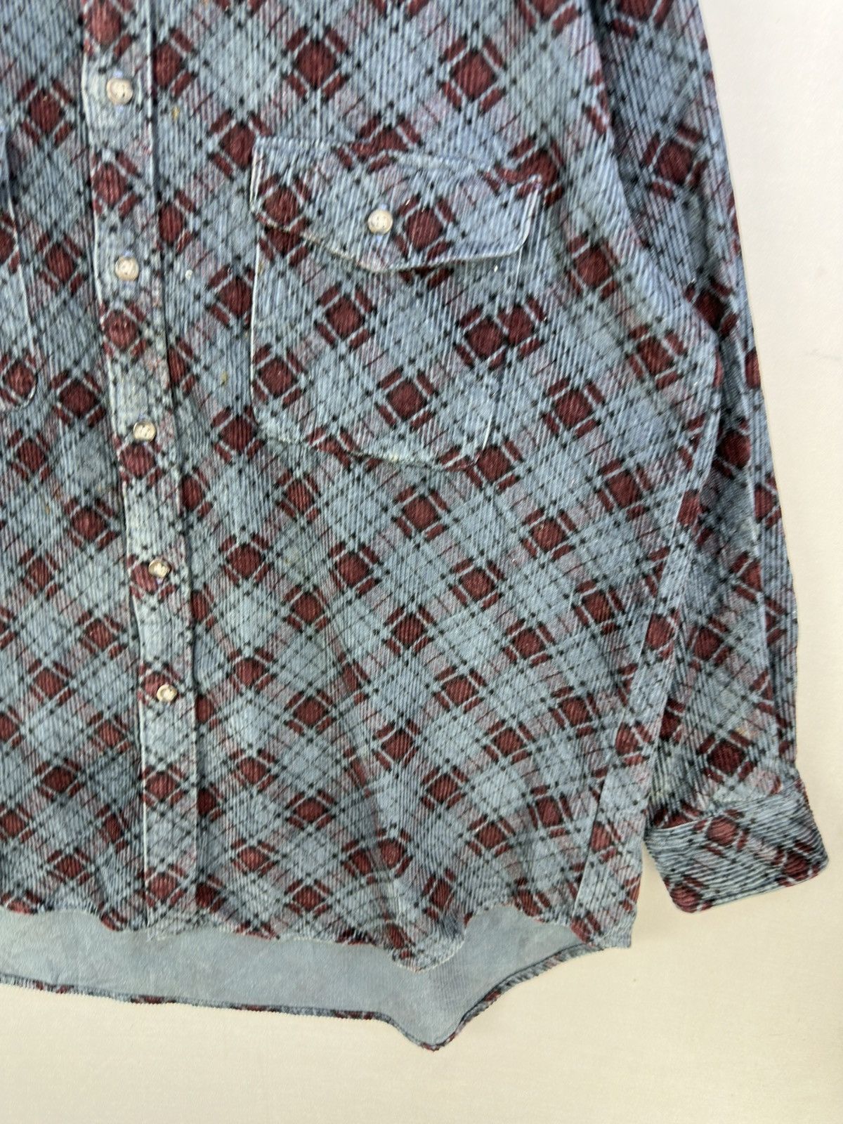 Japanese Brand Regal Friend Corduroy Plaid Check Flannel Shirt Size US XXL / EU 58 / 5 - 3 Thumbnail