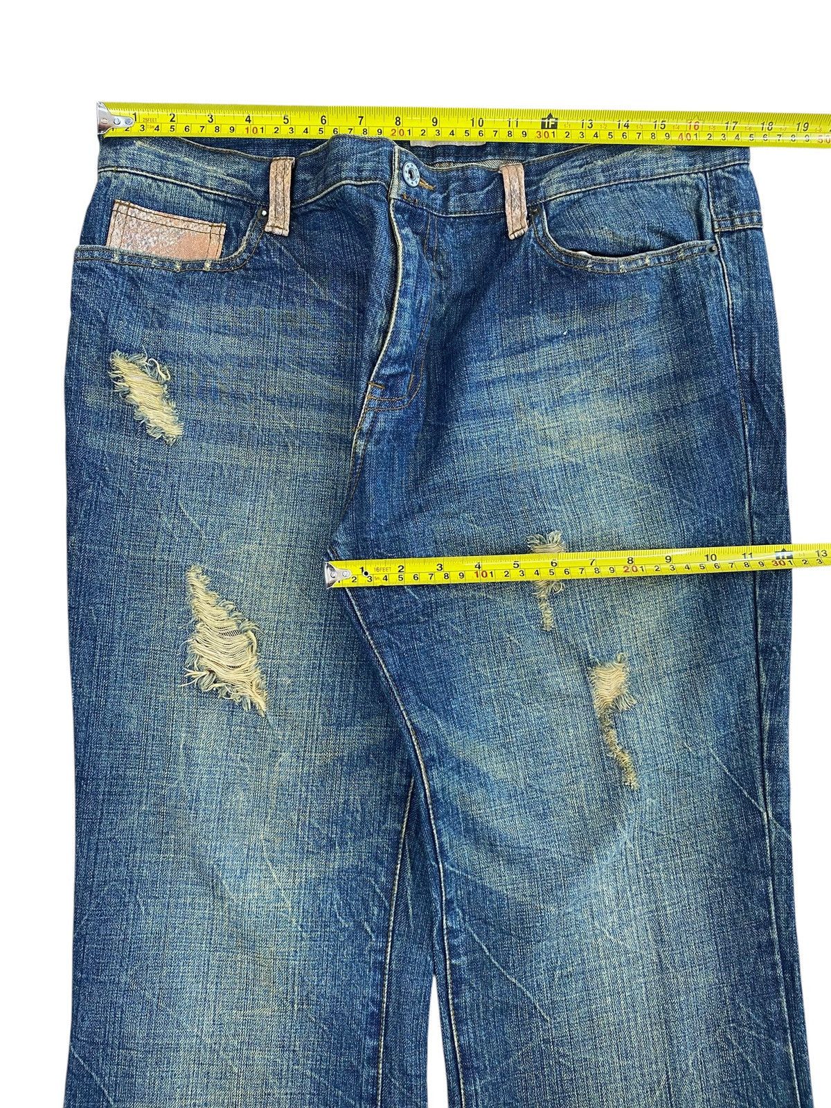 Japanese Brand Beach Sound Brand Whiskers Mud Wash Stye Loose Jeans Size US 34 / EU 50 - 5 Thumbnail