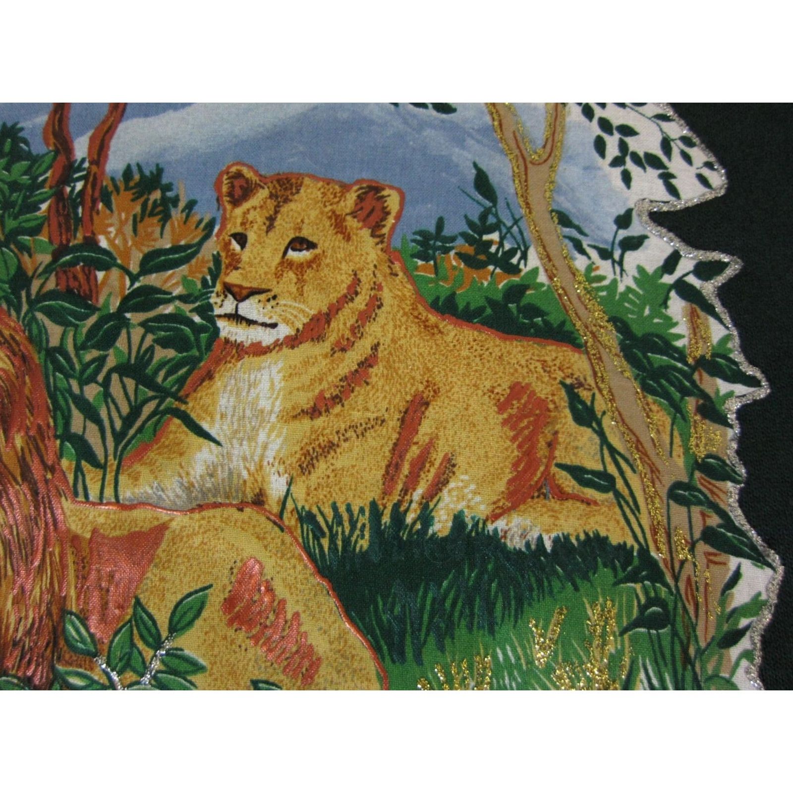 Jerzees VINTAGE Jerzees Sweatshirt Mens M Green Safari USA Lion Shirt Size US M / EU 48-50 / 2 - 4 Thumbnail