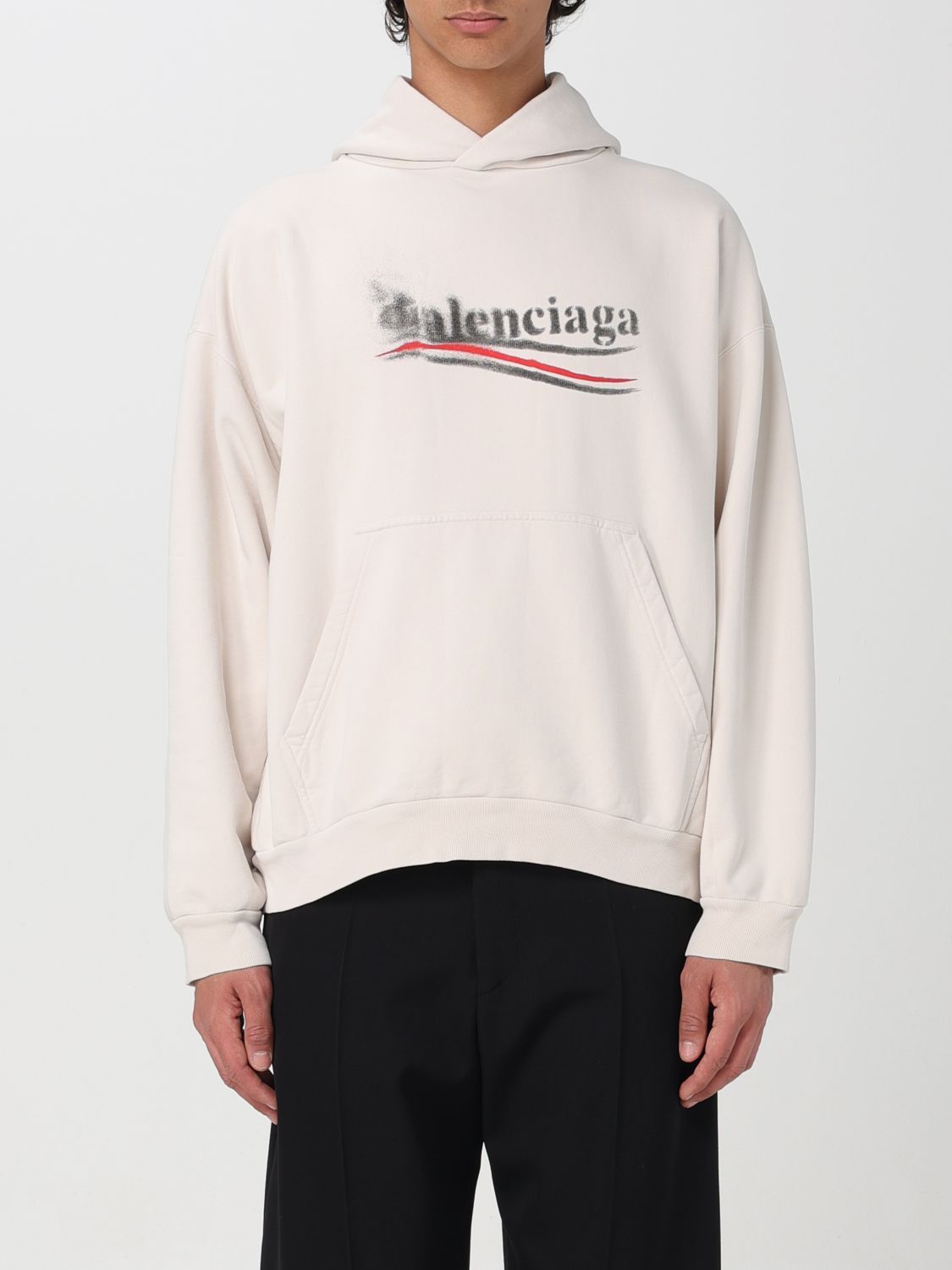 image of Balenciaga Sweatshirt Men Ecru (Size Small)