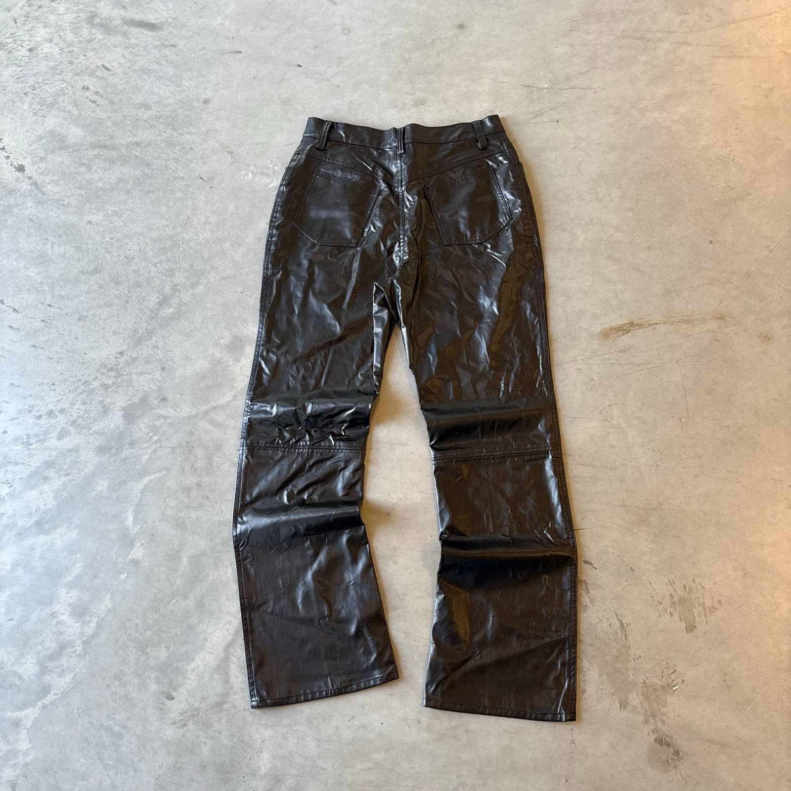 Vintage vintage rick owens style leather pants Size US 28 / EU 44 - 5 Thumbnail