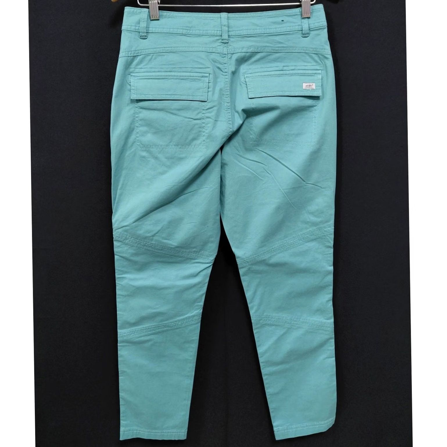 Eddie Bauer Eddie Bauer Womens Teal Pants Solid Knit Size 6 Size 28" / US 6 / IT 42 - 2 Thumbnail