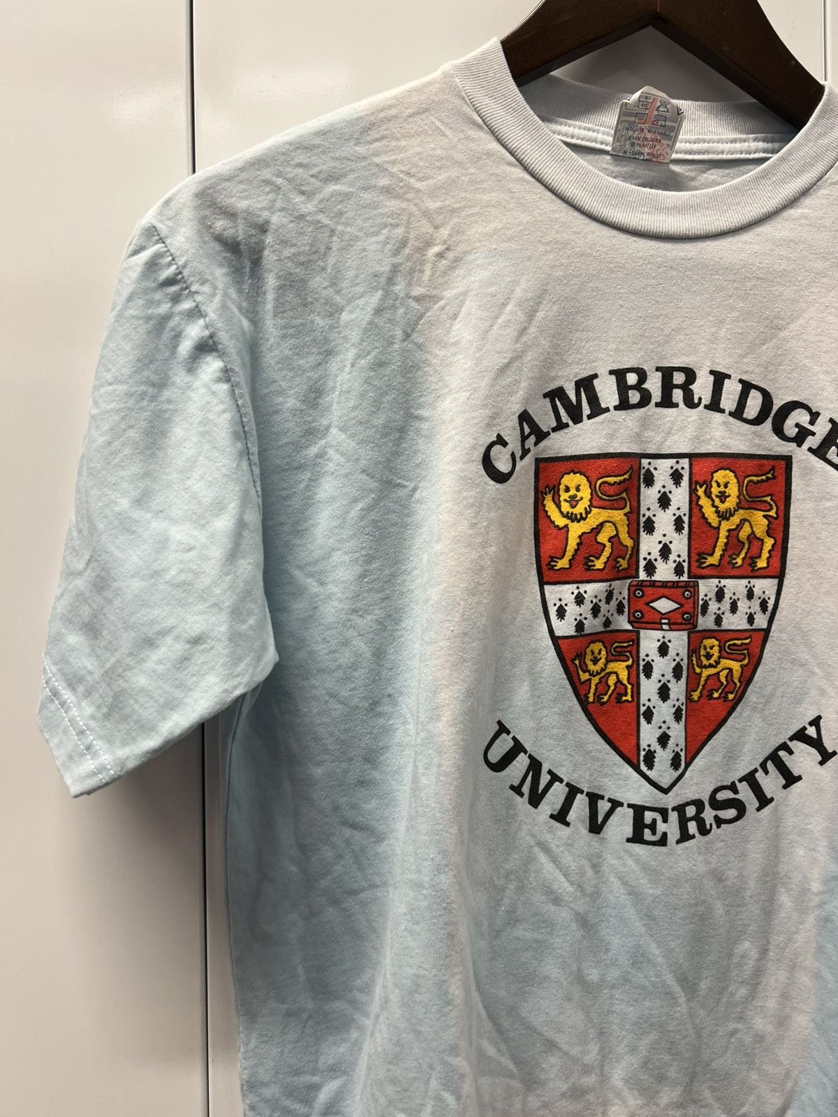 Vintage 90's VTG Vintage Cambridge University Retro School T Shirt Size US XL / EU 56 / 4 - 4 Thumbnail