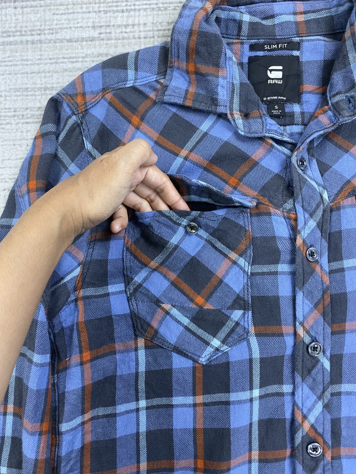 G-Star × Japanese Brand × Vintage Vintage G-Star Raw Japanese Brand Checkered Button Up Shirt Size US M / EU 48-50 / 2 - 8 Thumbnail
