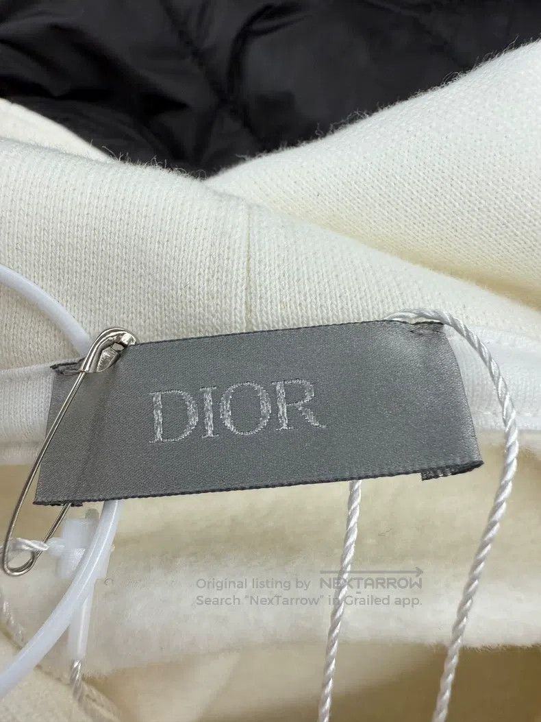Dior Dior White embroidered sweatshirt Size US L / EU 52-54 / 3 - 3 Thumbnail