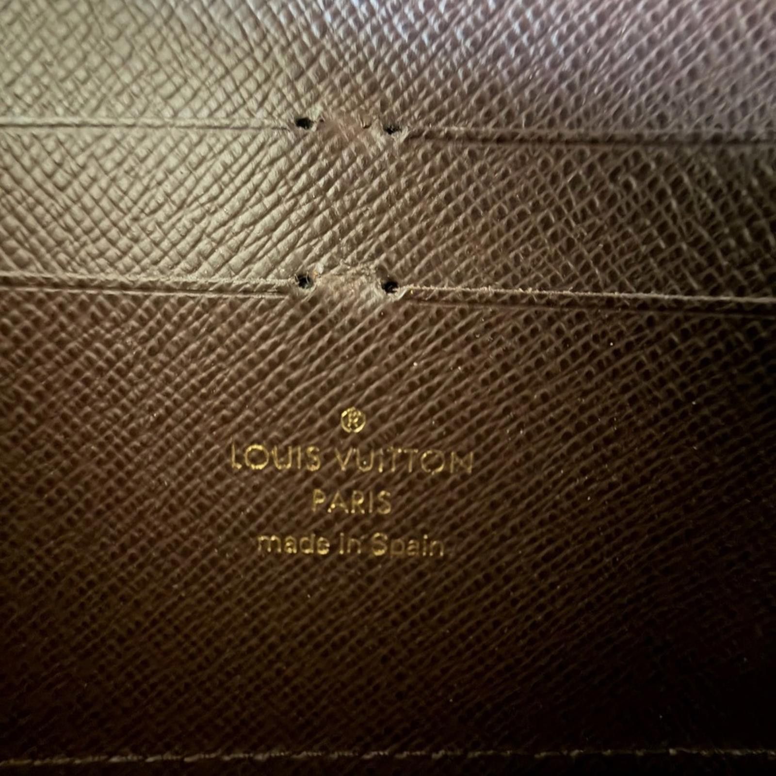 Louis Vuitton Louis Vuitton Monogram Denim Zippy Wallet in Brown and Tan Size ONE SIZE - 8 Thumbnail