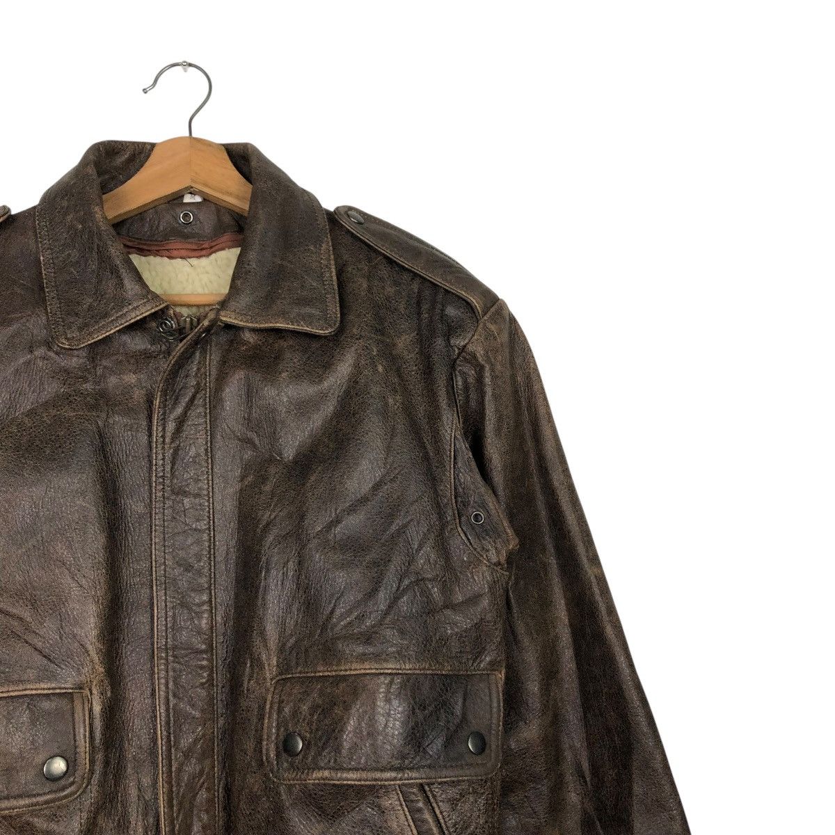 Japanese Brand 🔥VINTAGE LEATHER JACKET UNBRANDED JAPAN ISSEY MIYAKE Size US M / EU 48-50 / 2 - 8 Thumbnail
