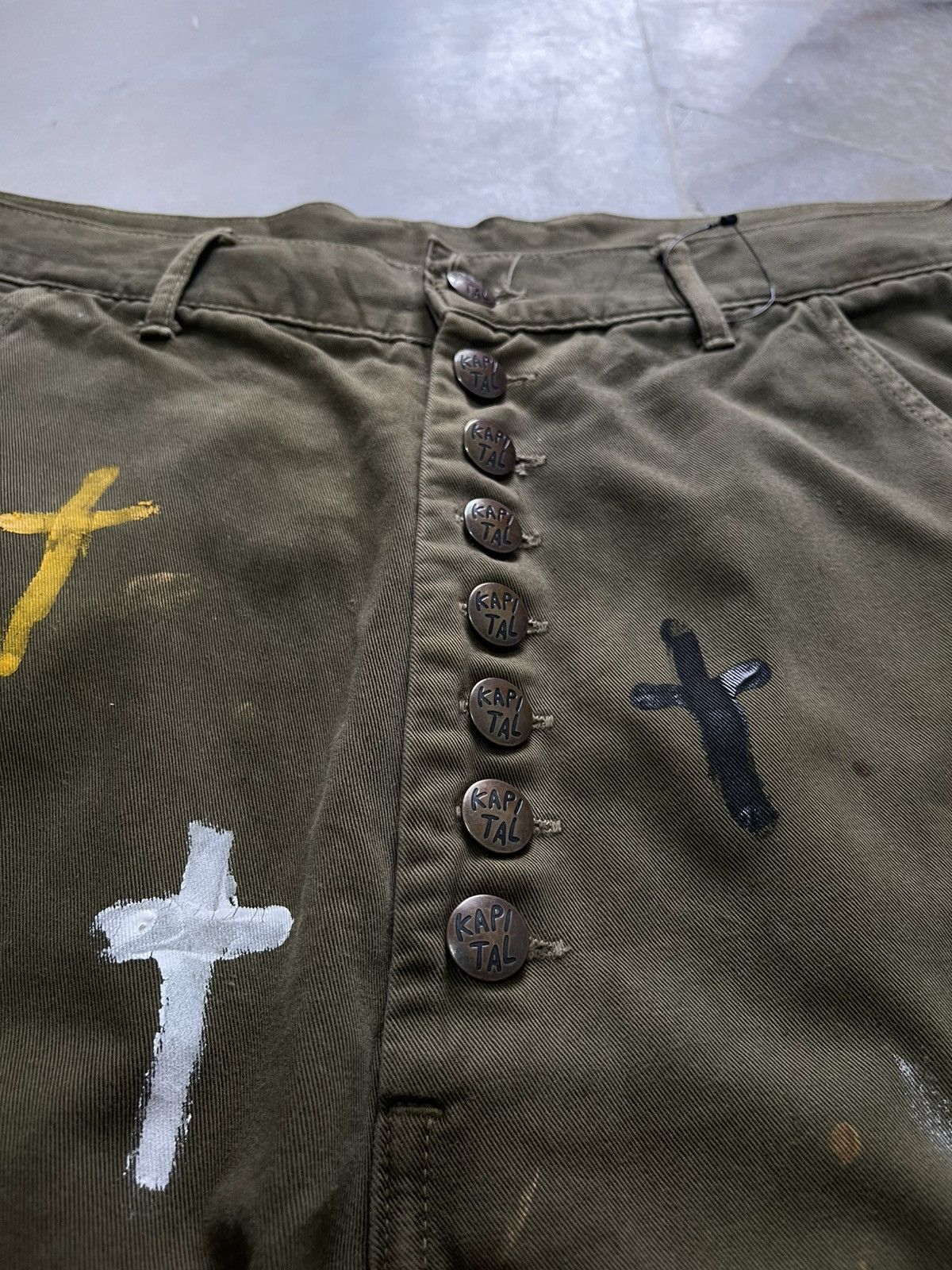 Kapital Kapital Army Green Custom Cross Pants Size US 30 / EU 46 - 6 Thumbnail