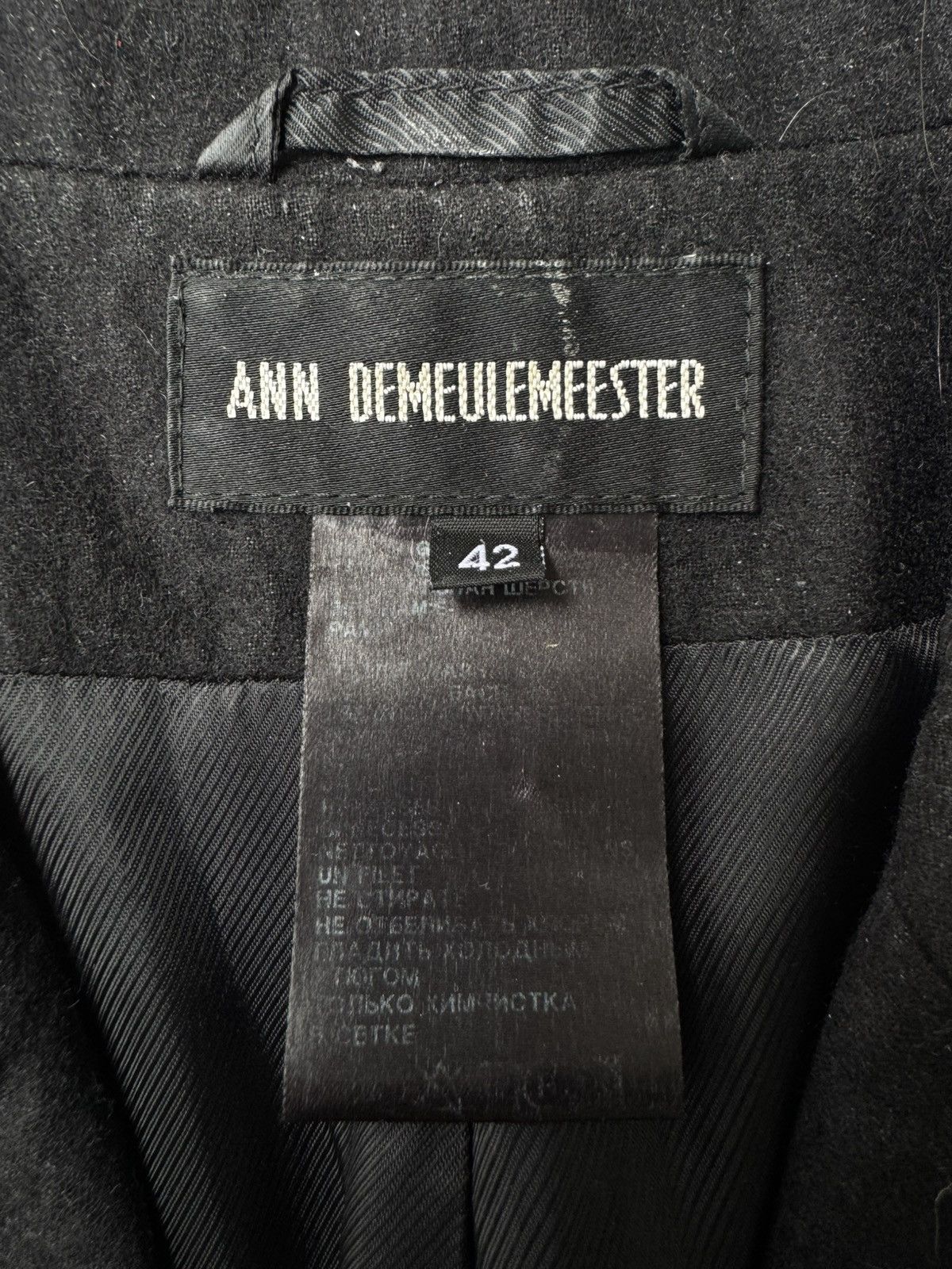 Ann Demeulemeester Ann Demeulemeester AW06 Asymmetrical Cropped Blazer Size US XS / EU 42 / 0 - 13 Thumbnail