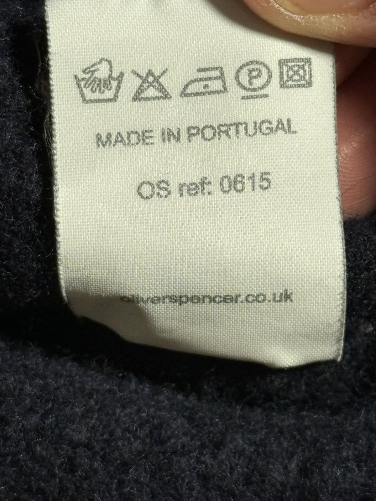 Oliver Spencer Olive Spencer Navy Wool Cropped Sweater Size US M / EU 48-50 / 2 - 7 Thumbnail