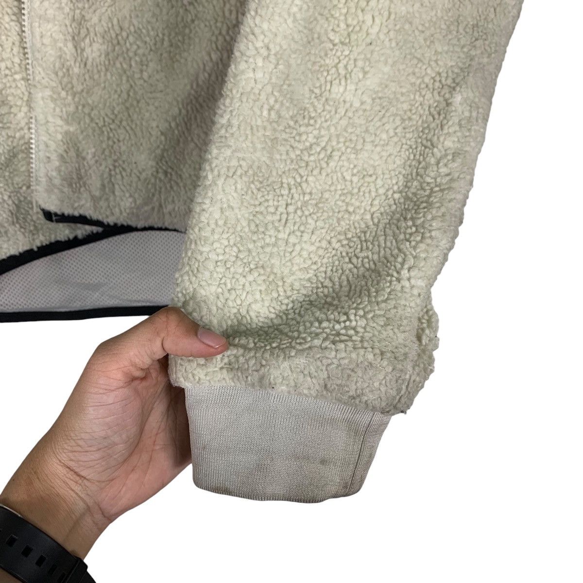 Nike NIKE Deep Pile Grey Fleece Zipper Hoodie Jacket #1059-C48 Size US M / EU 48-50 / 2 - 13 Thumbnail