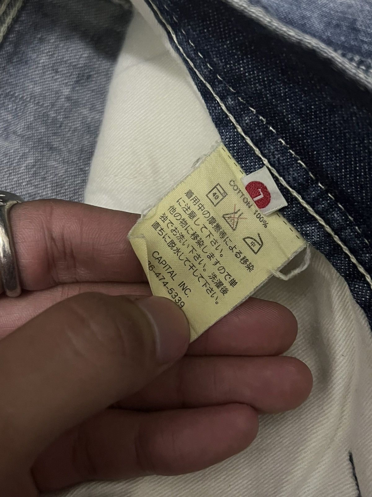 Kapital VINTAGE 90s CAPITAL (by Kapital) Japan Carpenter Denim Size US 34 / EU 50 - 6 Thumbnail