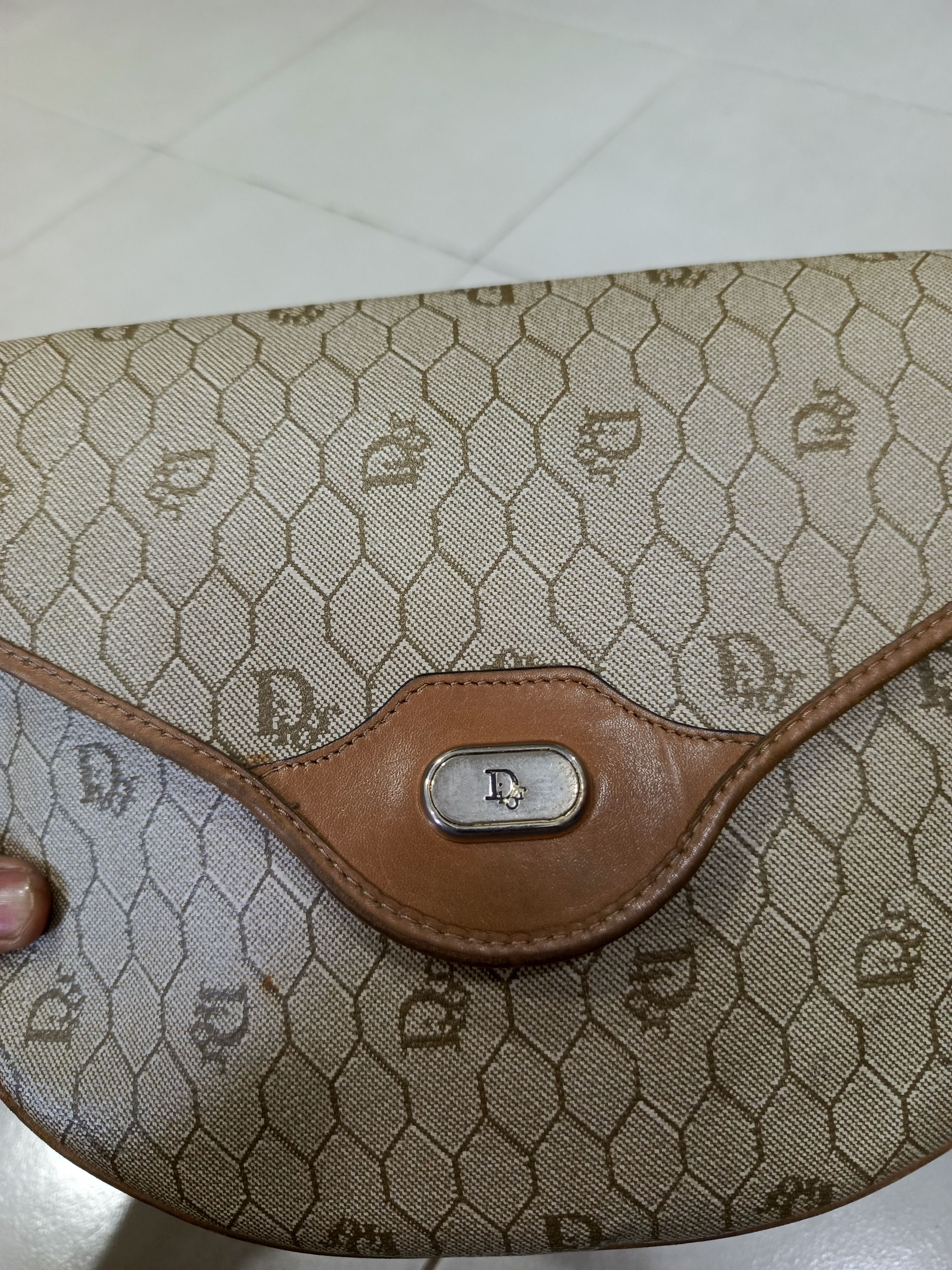 Dior Dior Leather Shoulder Bag Auth Beige Medium Women France Size ONE SIZE - 8 Thumbnail
