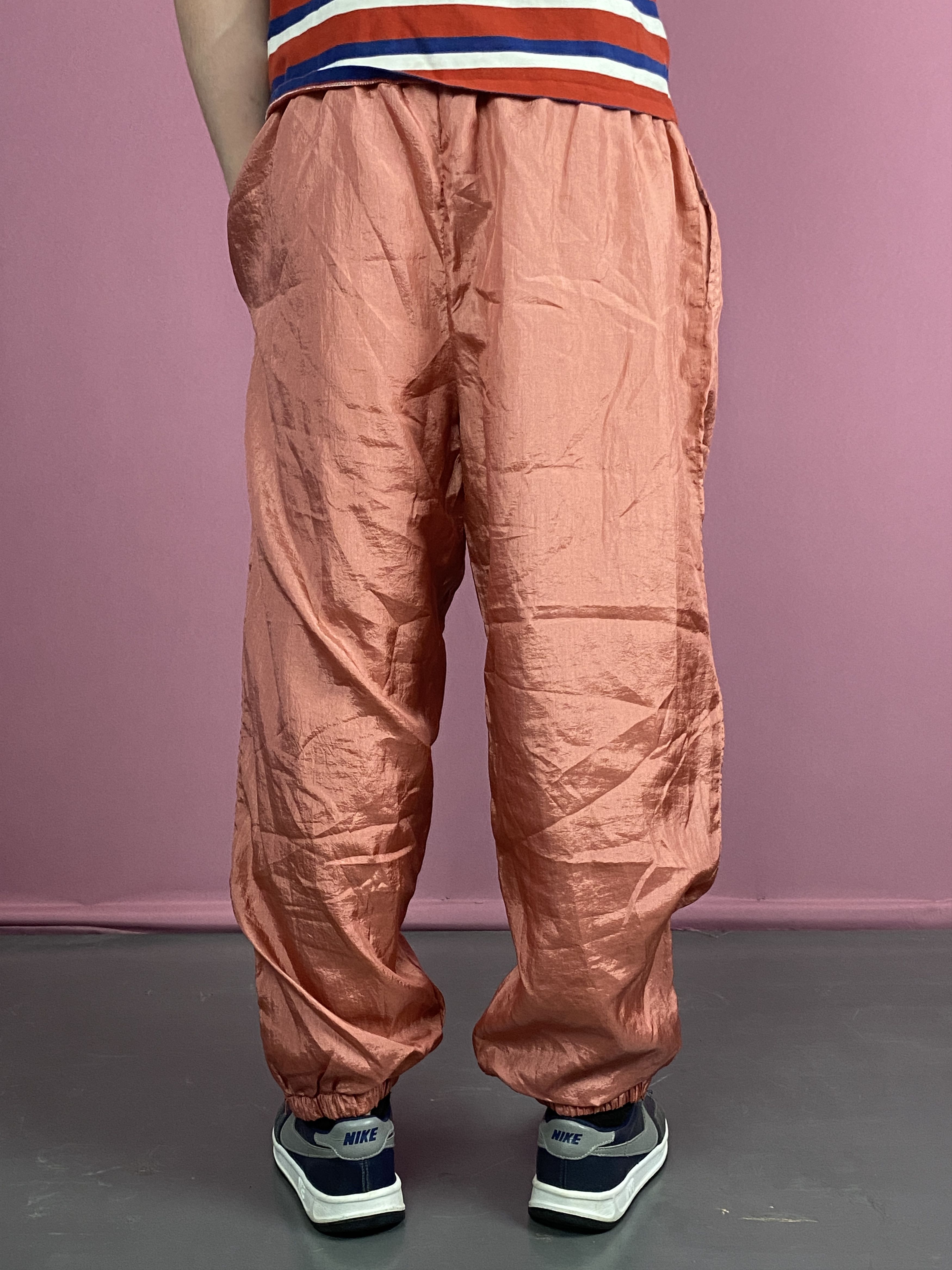 Designer × Vintage 90s Big is Beautiful Vintage Men's Baggy Track Pants - M Size US 34 / EU 50 - 4 Thumbnail