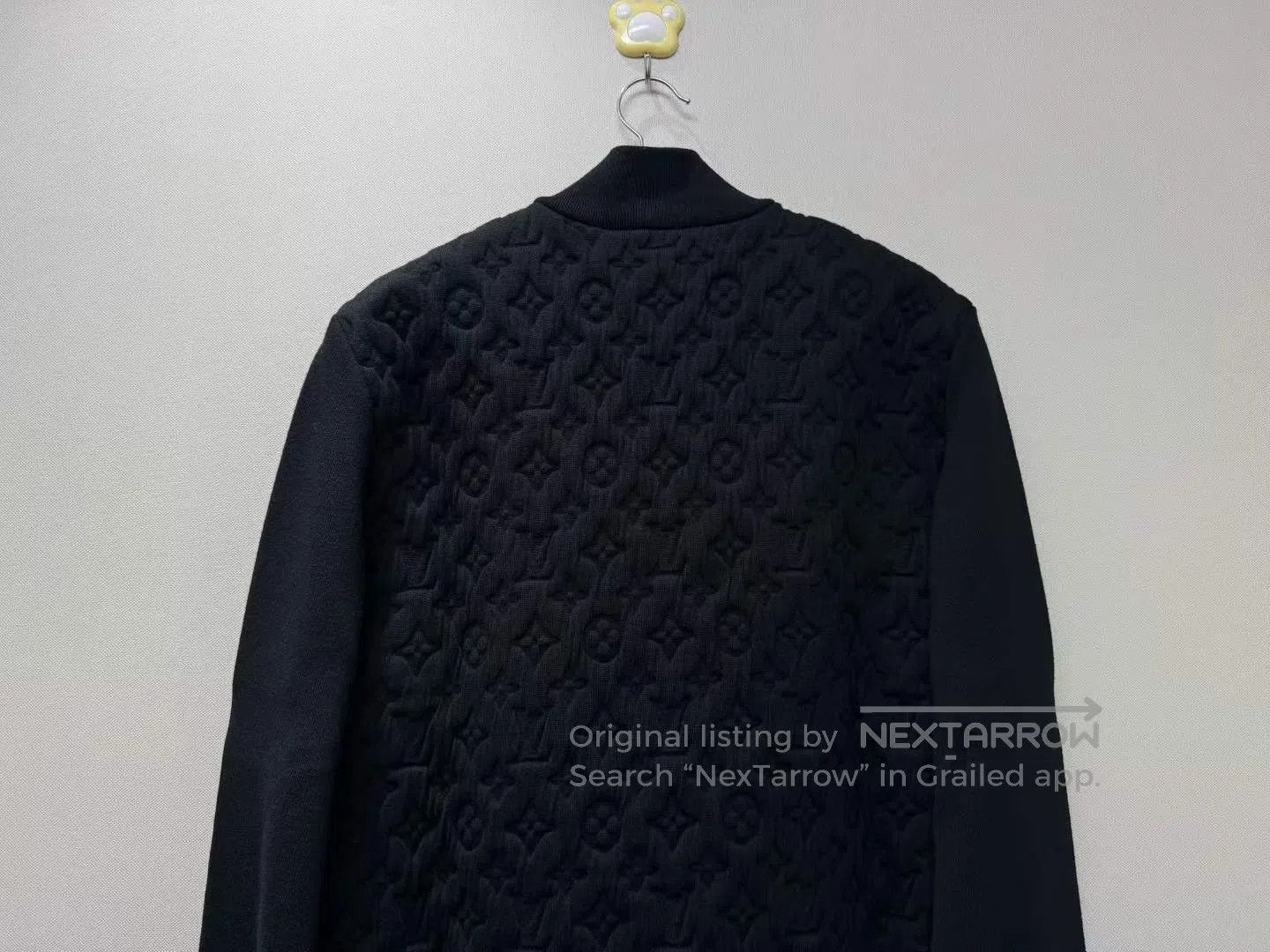 Louis Vuitton Louis Vuitton Black Texture Full Logo Cotton Filled Jacket Size US L / EU 52-54 / 3 - 5 Thumbnail