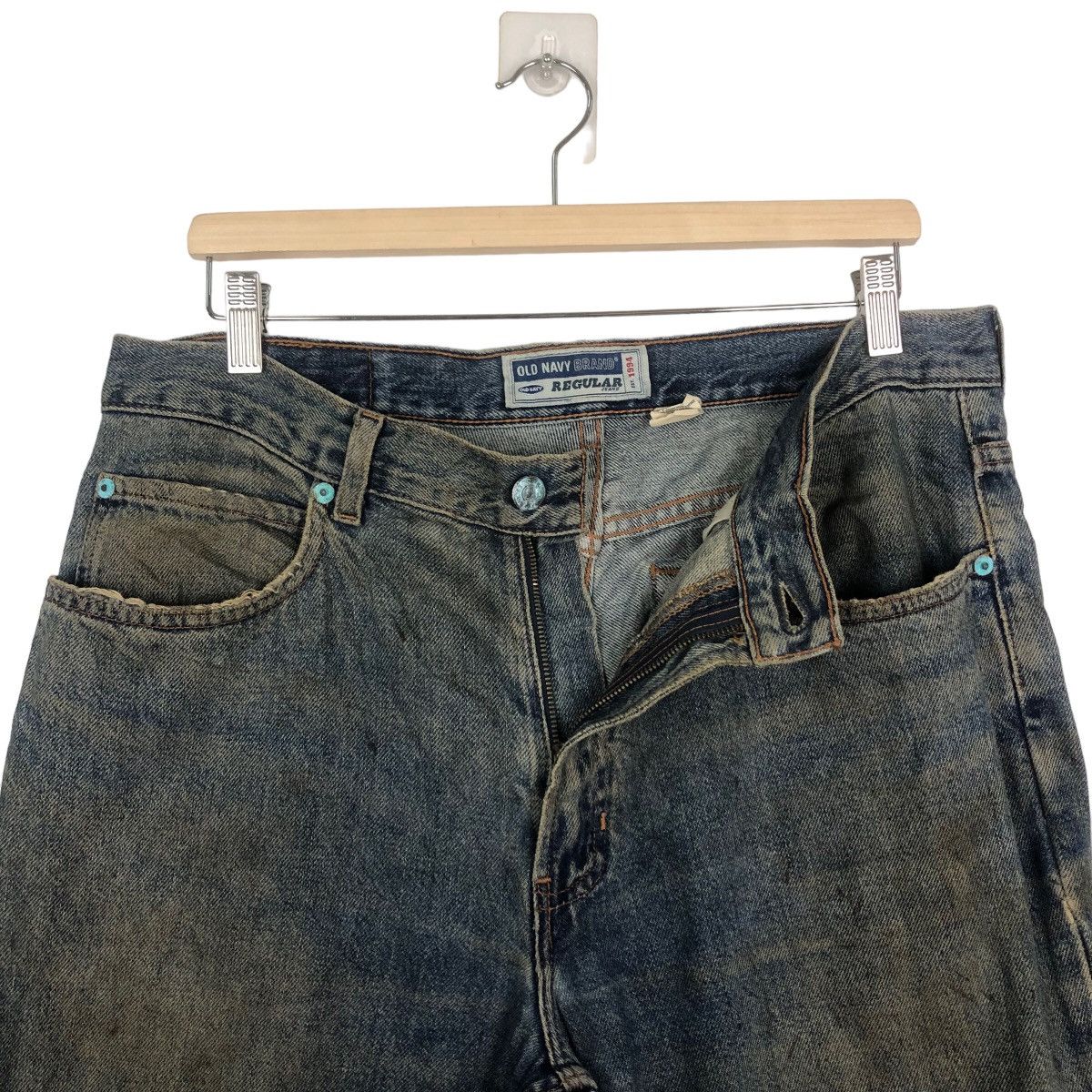 Japanese Brand VINTAGE OLD NAVY JEANS REGULAR FIT ISSEY MIYAKE DESIGN Size US 34 / EU 50 - 8 Thumbnail