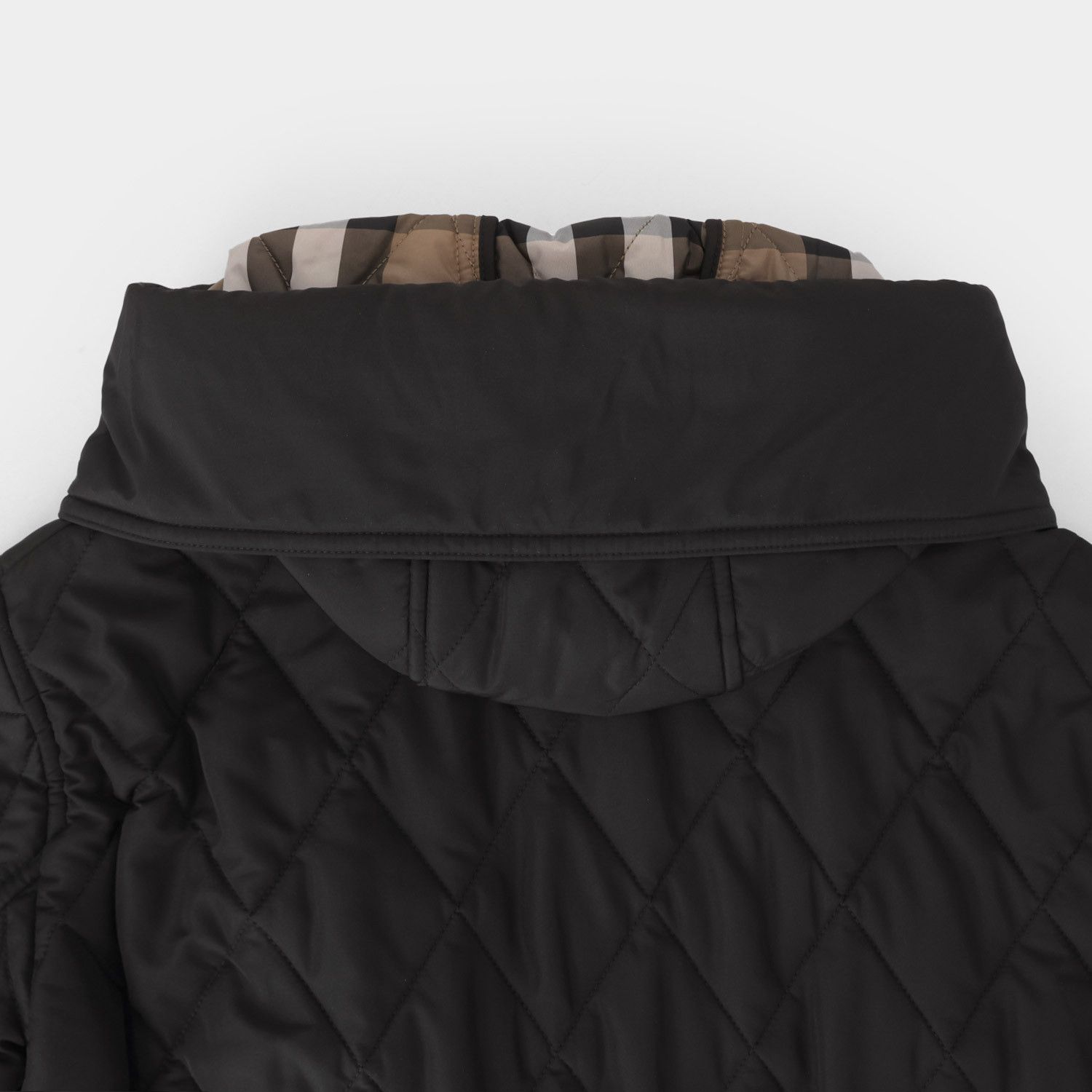 Burberry o1w1db10426 Quilted Long Jacket in Black Size XXS / US 00 / IT 34 - 4 Thumbnail