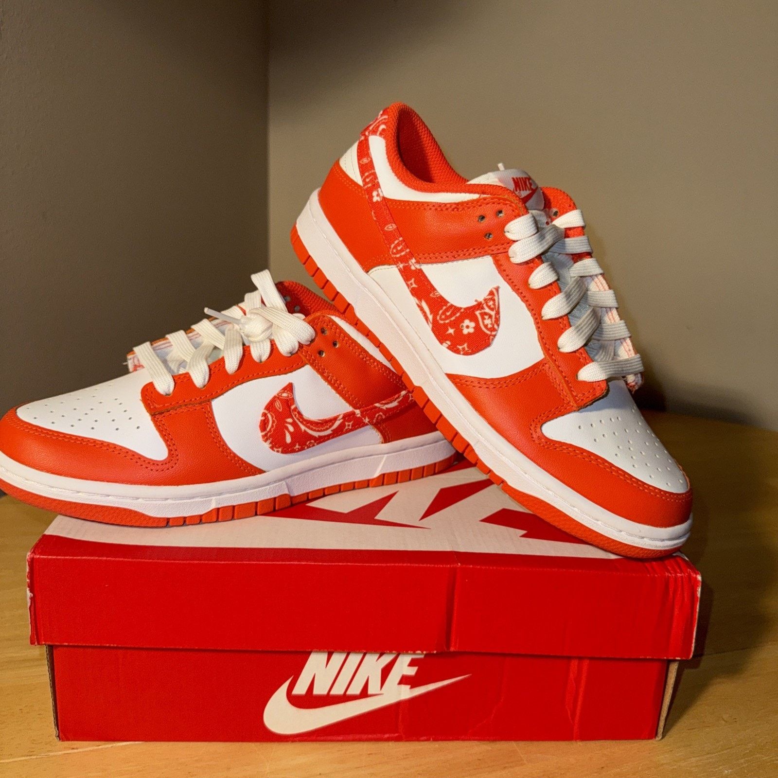 Nike Nike Dunk Low Essential Paisley Pack Orange - DH4401-103 Size US 7 / IT 37 - 2 Thumbnail