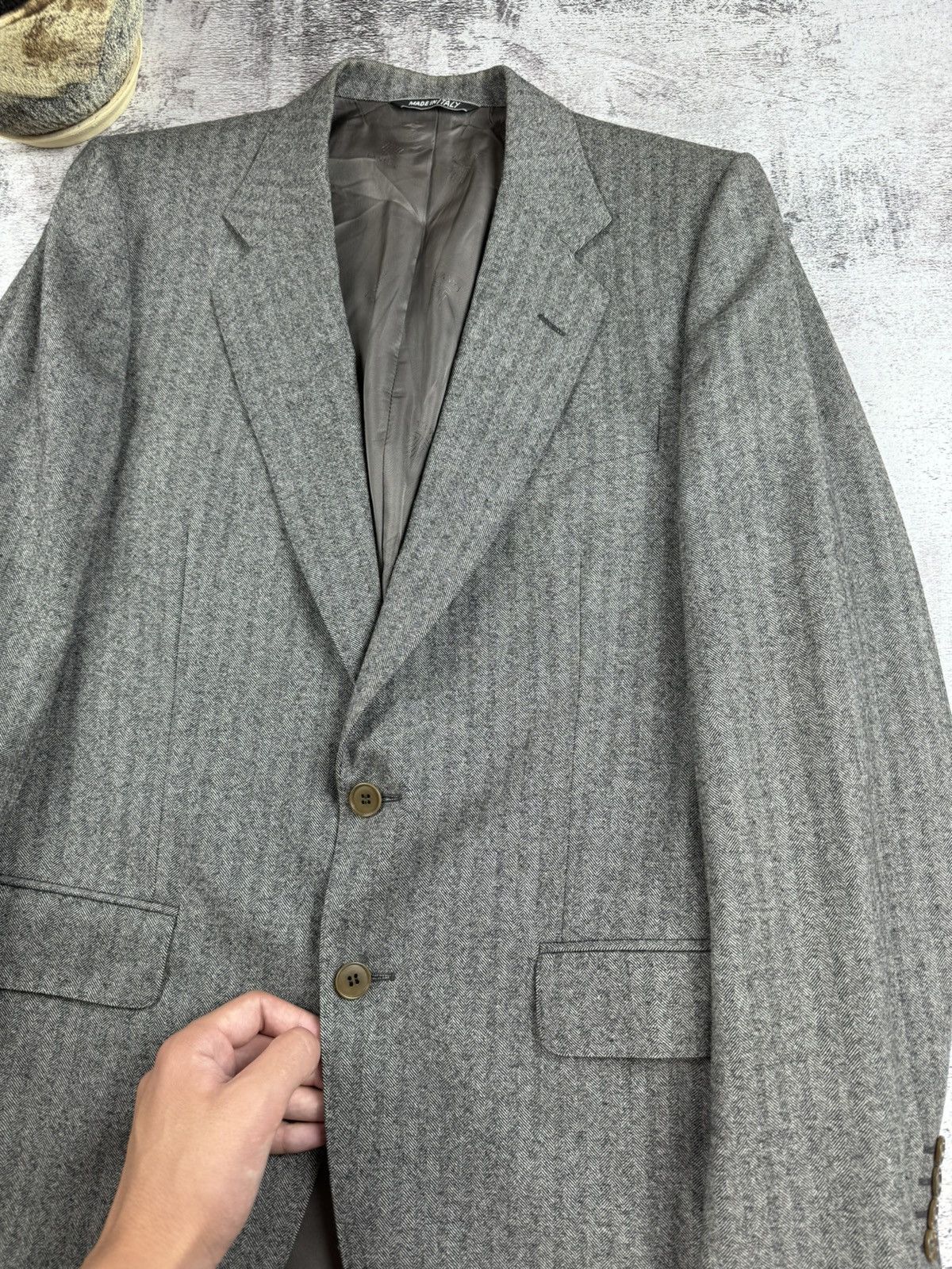 Lanvin Vintage LANVIN Paris Luxury Made in Italy Blazer Jacket Size 46R - 6 Thumbnail