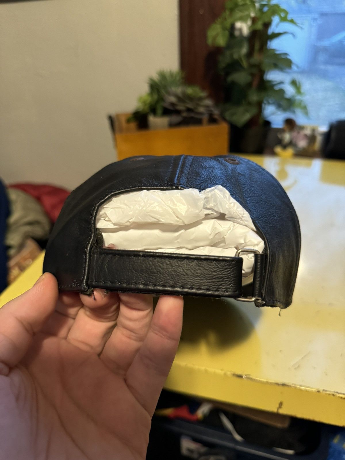 Harley Davidson × Vintage Vintage Harley Davidson Leather Hat Size ONE SIZE - 4 Thumbnail