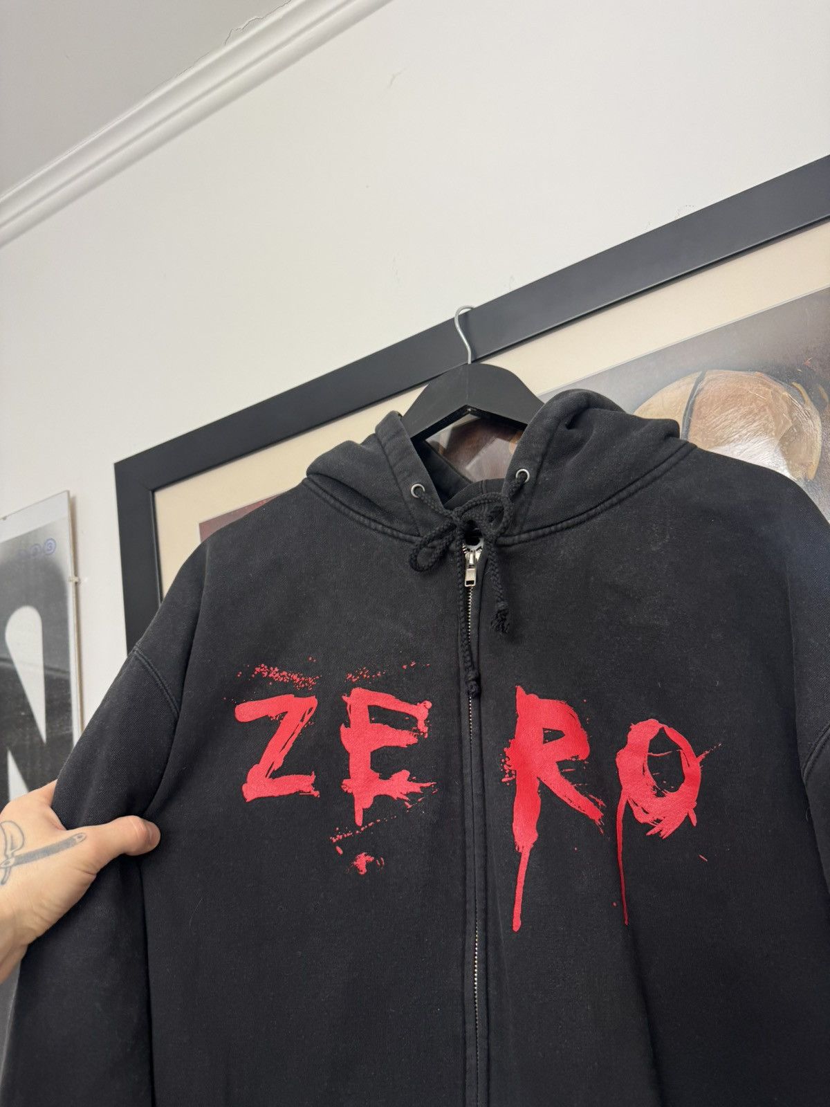 Shorty's Skateboards Vintage Zero Skateboards Hoodie Rare Skate Hype Washed Black Size US L / EU 52-54 / 3 - 2 Thumbnail