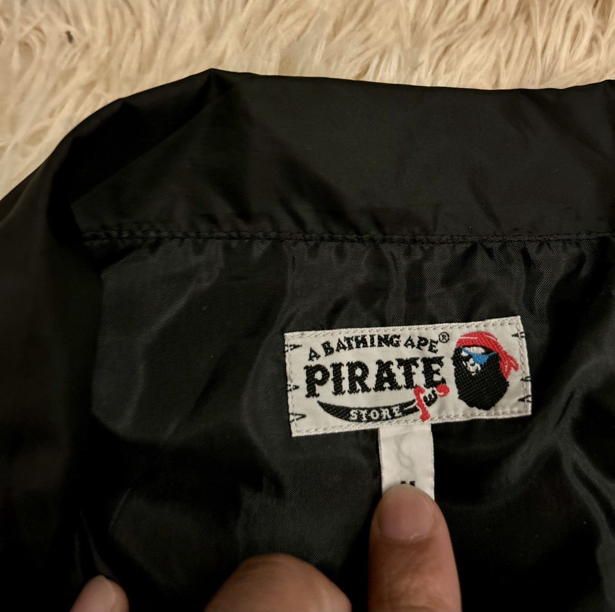 Bape 💥RARE💥 BAPE BABY MILO PIRATE BUTTON UP COACH JACKET Size US M / EU 48-50 / 2 - 8 Thumbnail