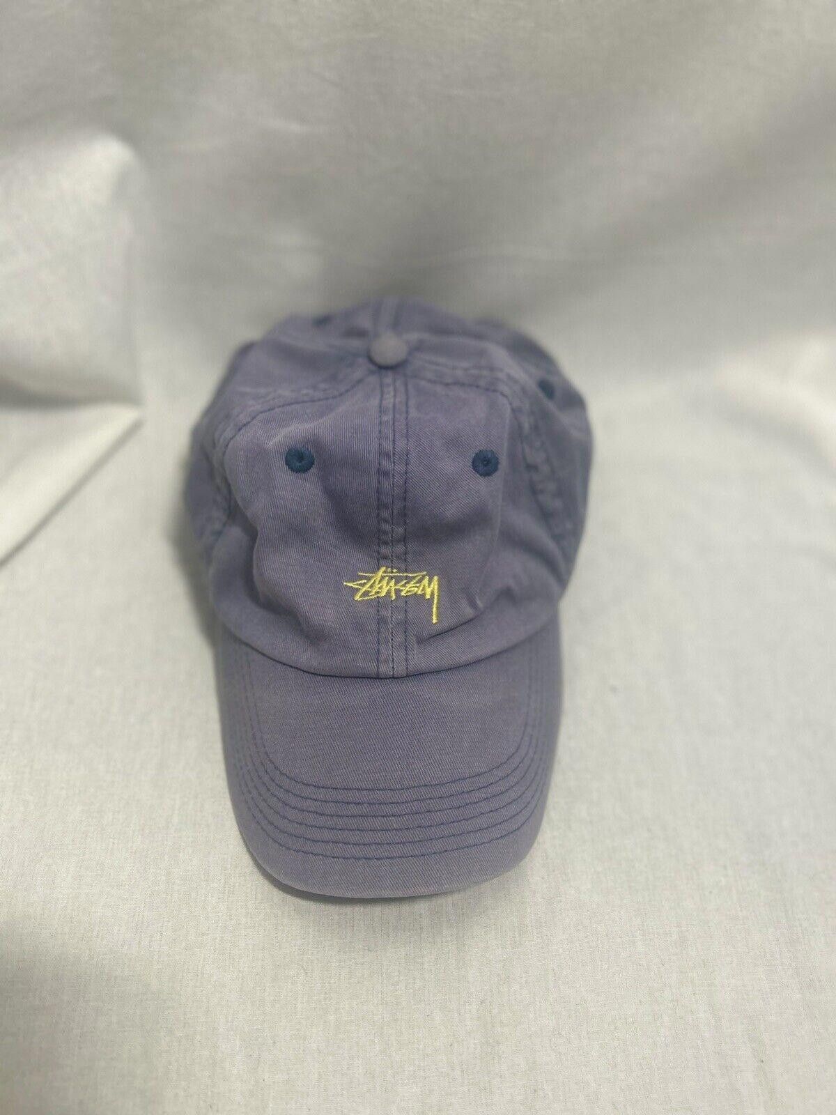 Stussy Vintage Y2K Blue Lime Green Stussy Script Strapback Hat Size ONE SIZE - 1 Thumbnail