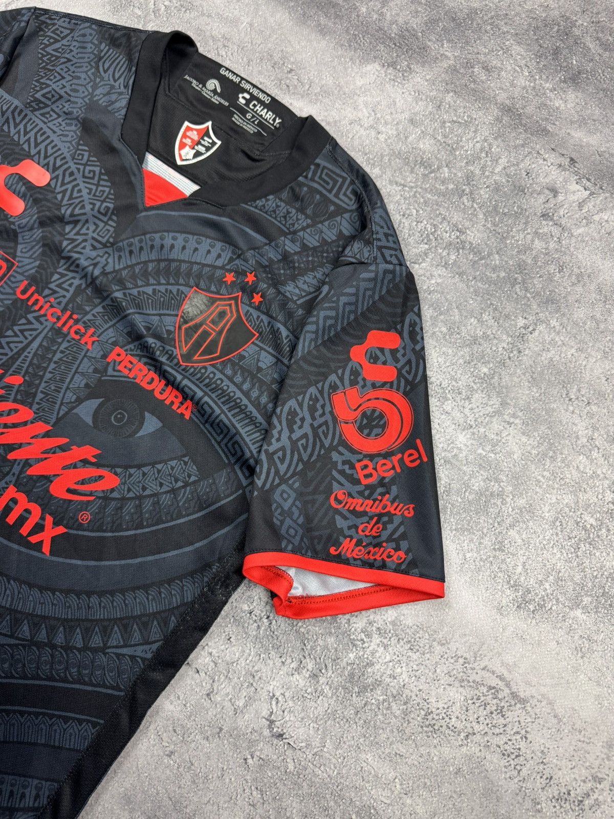 Other FC Charly Atlas 22/23 Jersey Size L Rojinegros Liga MX Size US L / EU 52-54 / 3 - 9 Thumbnail